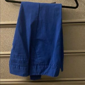 Blue Slim-fit pants